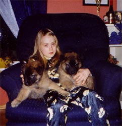 Marita and D-litter puppies